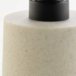 Distributeur de savon - Effet granite pour salle de bain (7x16 cm - Sable)