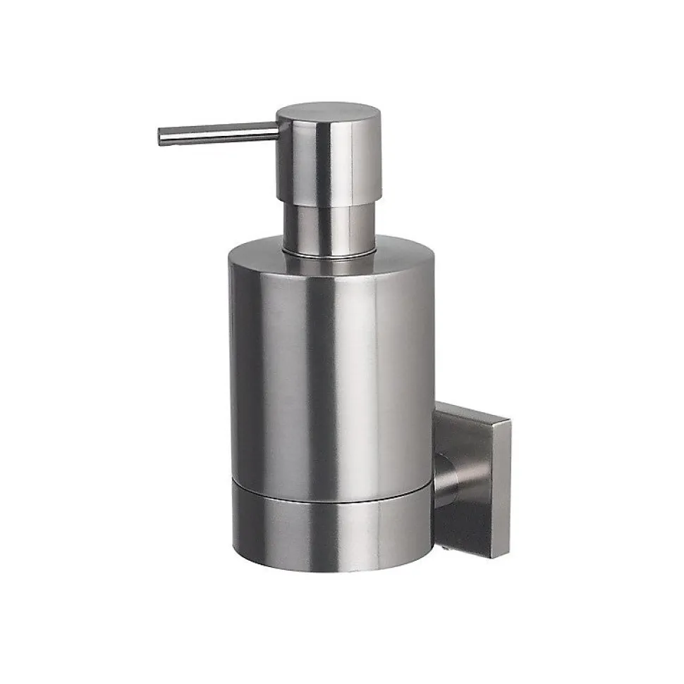 Distributeur de savon à fixer Acier inoxydable chromé NYO Gris Spirella