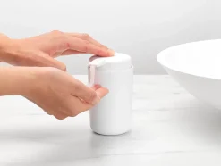 Distributeur de savon 250 ml effet grès blanc Renew Brabantia