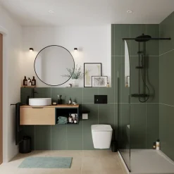 Distributeur de savon 200 ml, noir, GoodHome Kina