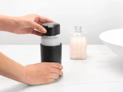 Distributeur de savon 250 ml effet grès noir Renew Brabantia