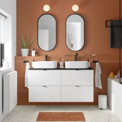 Distributeur de savon Aetna blanc et noir GoodHome