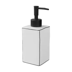 Distributeur de savon Aetna blanc et noir GoodHome