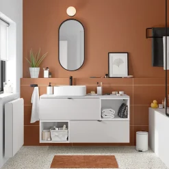 Distributeur de savon Aetna blanc et noir GoodHome