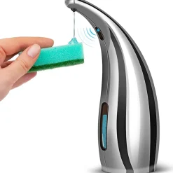 Distributeur de Savon Automatique, 300ML Distributeur de Savon Electrique avec Capteur, IPX6 Distributeur de Savon Etanche pour