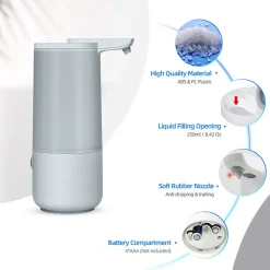 Distributeur de savon automatique avec capteur BERNSTEIN SP1 - option Gris