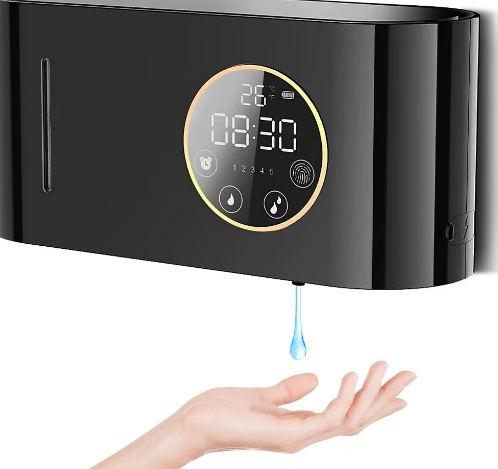 Distributeur de savon automatique mural, chargement USB, avec capteur infrarouge, 500 ml