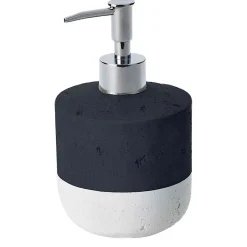 Distributeur de savon bicolore en polyrésine 10x12x18cm