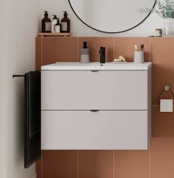 Distributeur de savon béton gris nuage GoodHome Elland