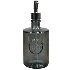 Distributeur de savon en verre recyclé Silver Gris 23 cm AUTHENTIC