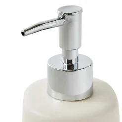 Distributeur de savon en céramique taupe Levasseur Stone