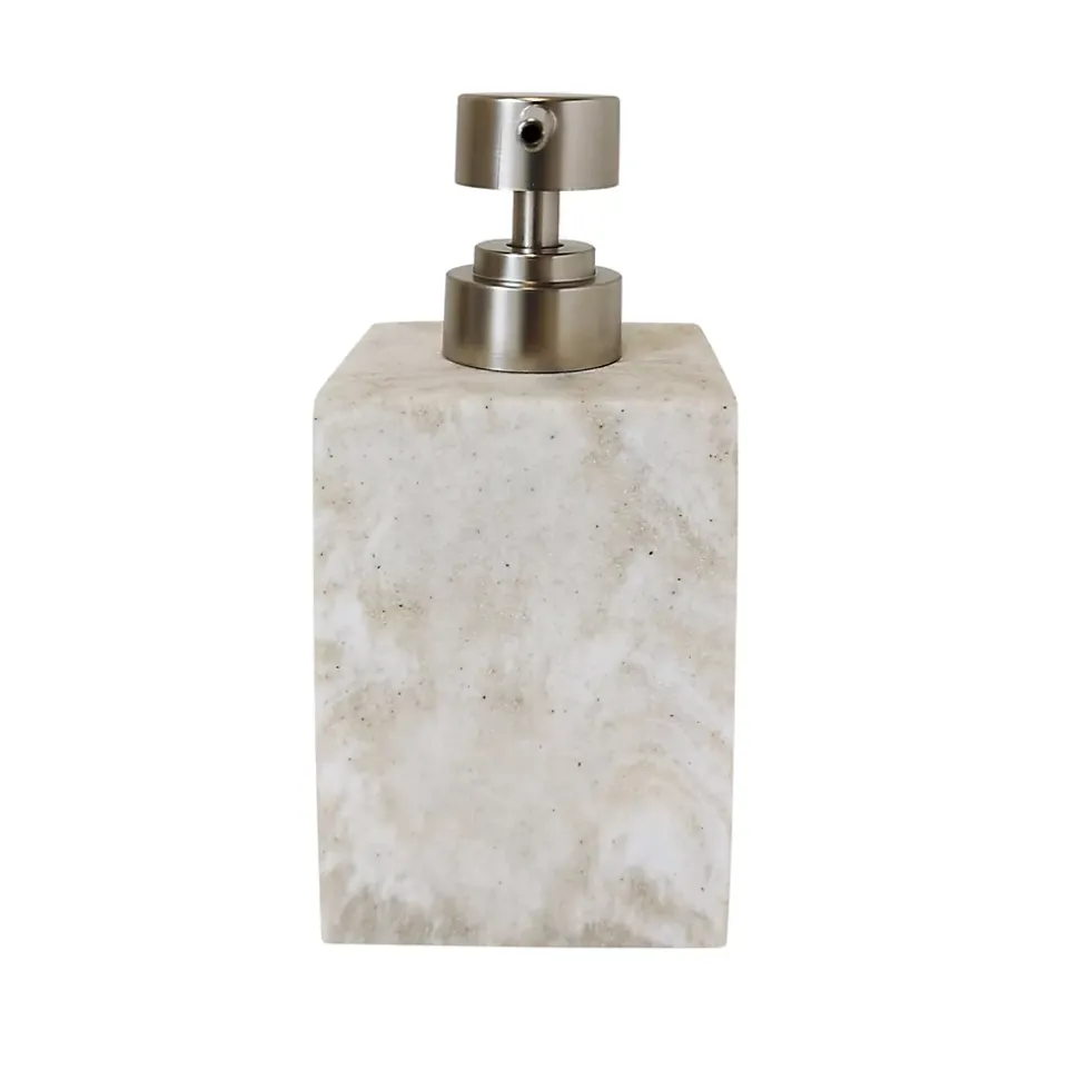 Distributeur de savon en polyrésine, effet pierre, GoodHome Cenia