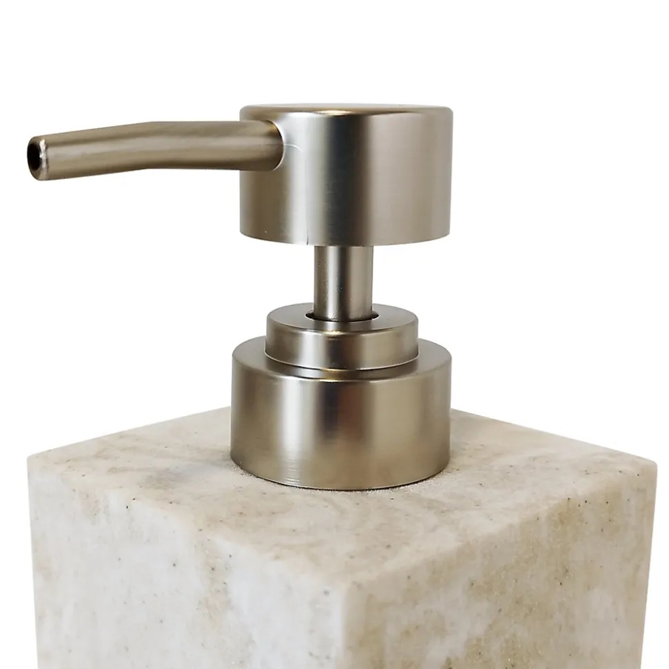Distributeur de savon en polyrésine, effet pierre, GoodHome Cenia