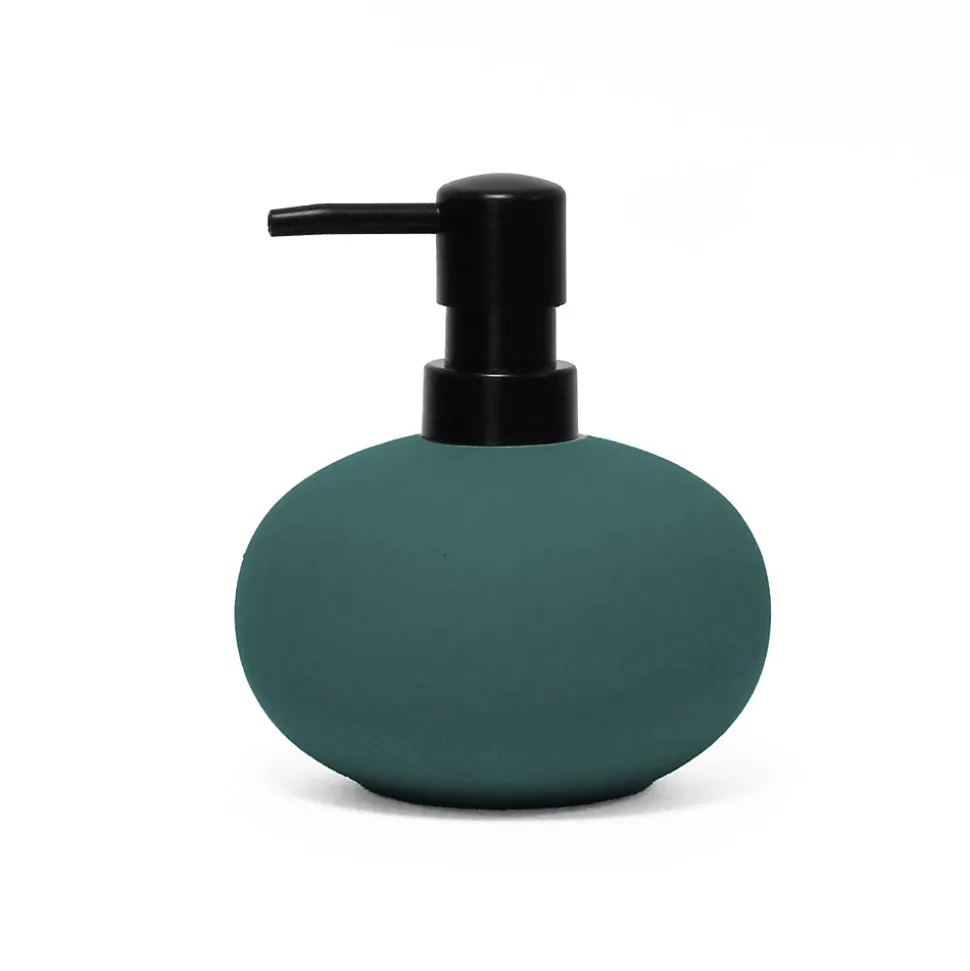 Distributeur de savon en gres 12 cm Mambos emeraude