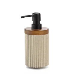 Distributeur de savon en acacia (17x6 cm - Naturel)
