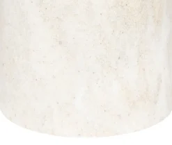 Distributeur de savon en polyrésine effet travertin et acacia 300 ml Ø7,1 x H.19,3 cm, 5five Simply Smart Côme