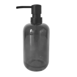 Distributeur de savon en verre gris fumé 350 ml, GoodHome Levanna