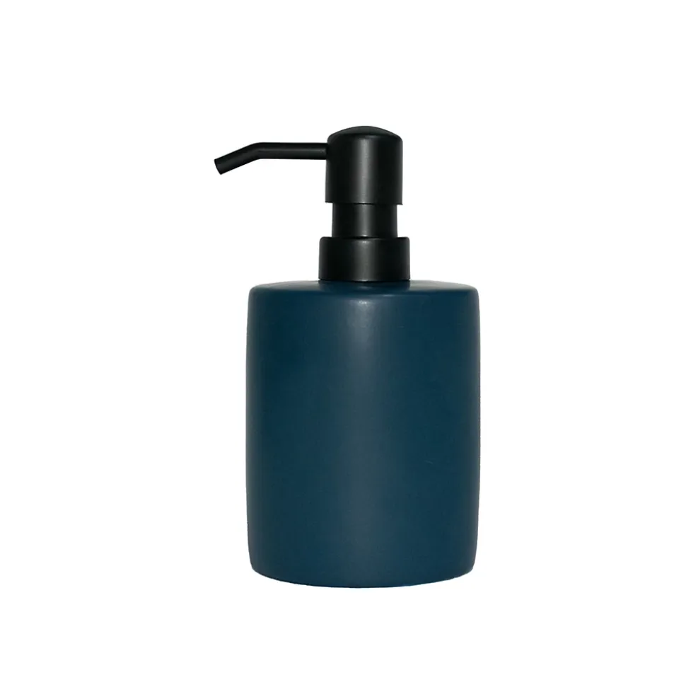 Distributeur de savon en céramique bleu Lassane GoodHome