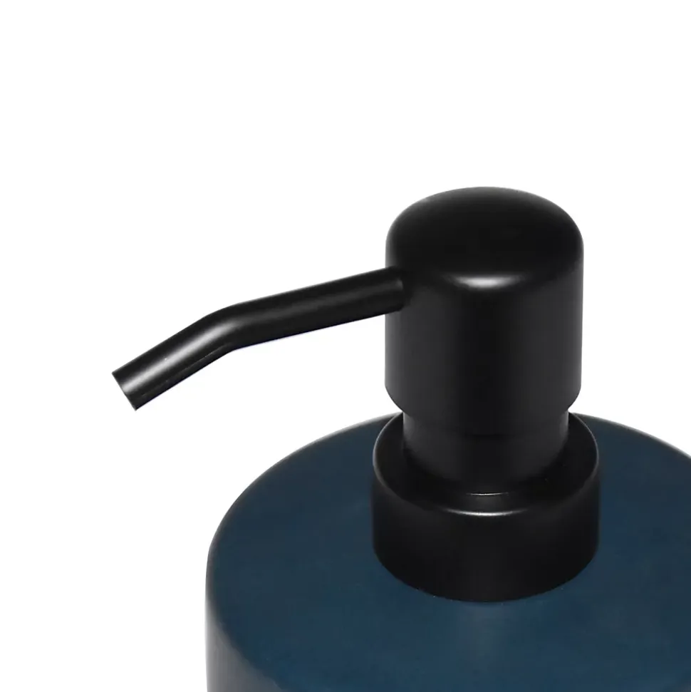 Distributeur de savon en céramique bleu Lassane GoodHome