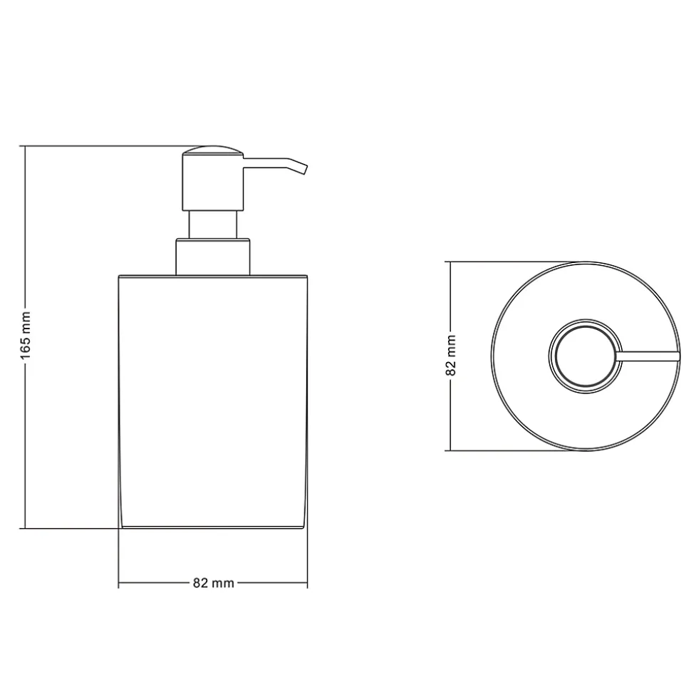 Distributeur de savon en céramique bleu Lassane GoodHome