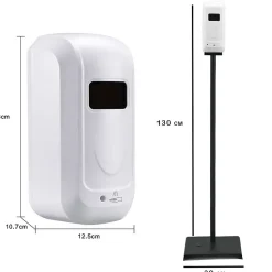 Distributeur de savon et Gel automatique mural ou sur pied infrarouge rechargeable 1 L