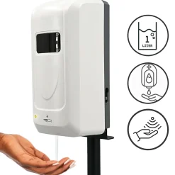 Distributeur de savon et Gel automatique mural ou sur pied infrarouge rechargeable 1 L