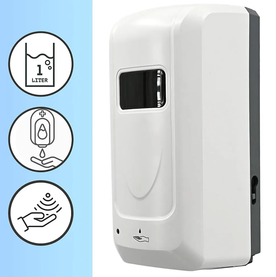 Distributeur de savon et Gel automatique mural ou sur pied infrarouge rechargeable 1 L