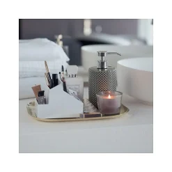 Distributeur de savon Faience MERO Taupe Spirella