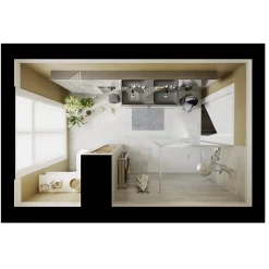 Distributeur de savon Koros blanc et anthracite GoodHome