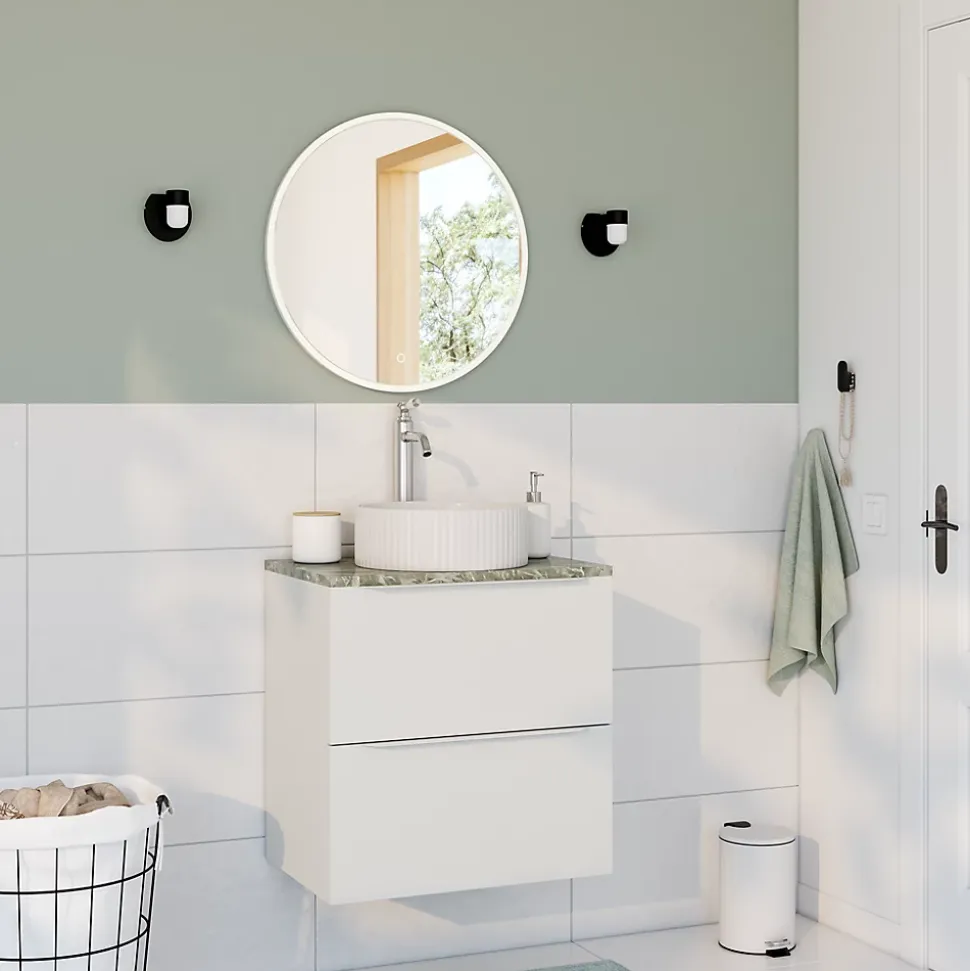 Distributeur de savon Koros blanc et nude GoodHome