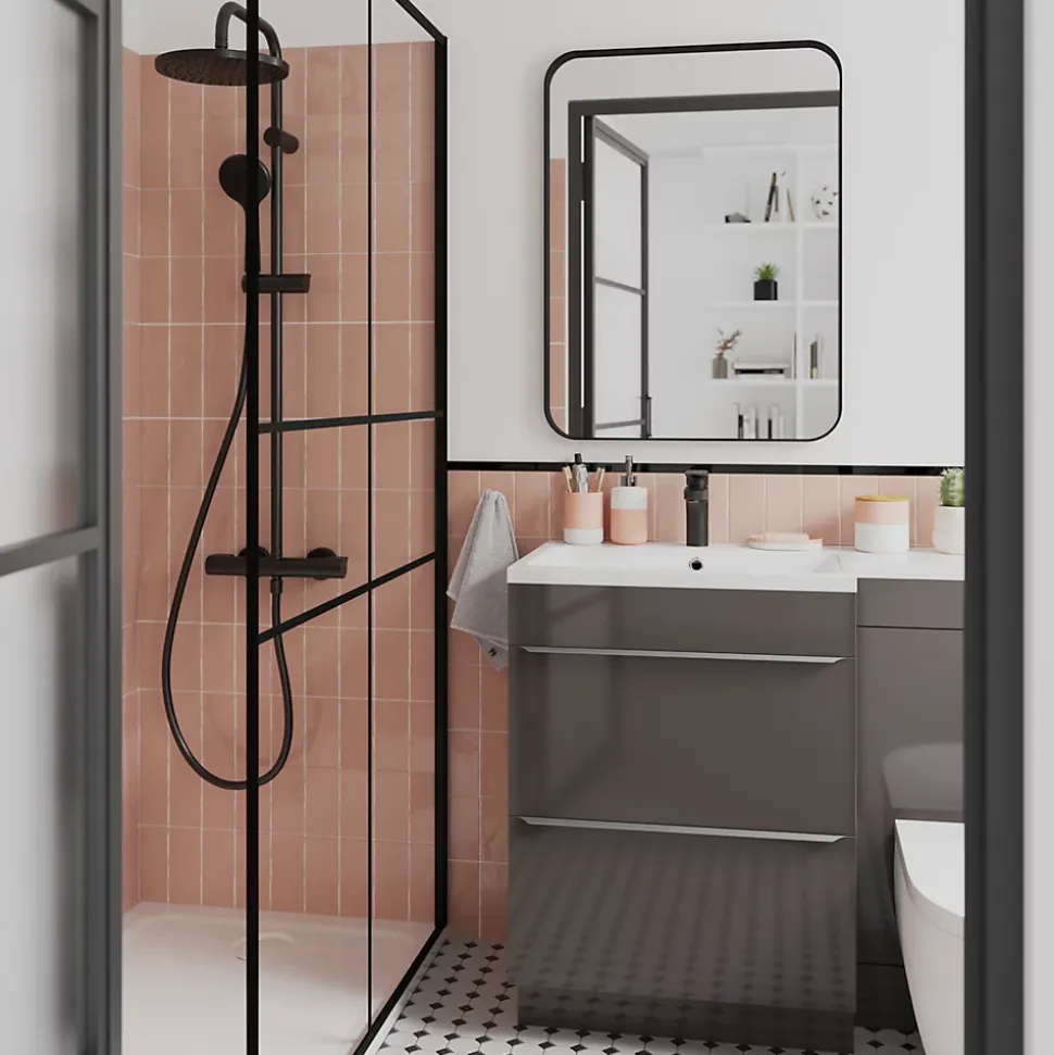 Distributeur de savon Koros blanc et nude GoodHome