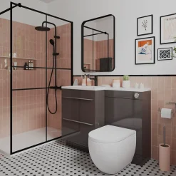 Distributeur de savon Koros blanc et nude GoodHome