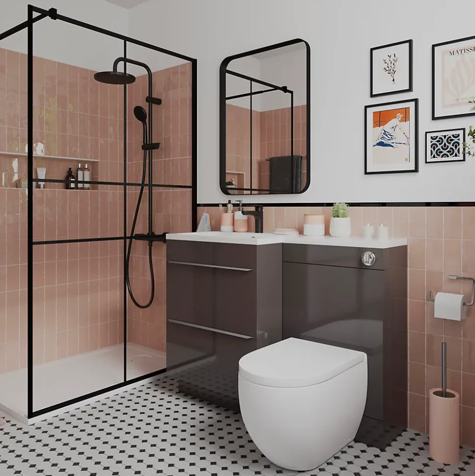 Distributeur de savon Koros blanc et nude GoodHome