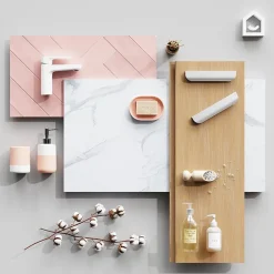 Distributeur de savon Koros blanc et nude GoodHome