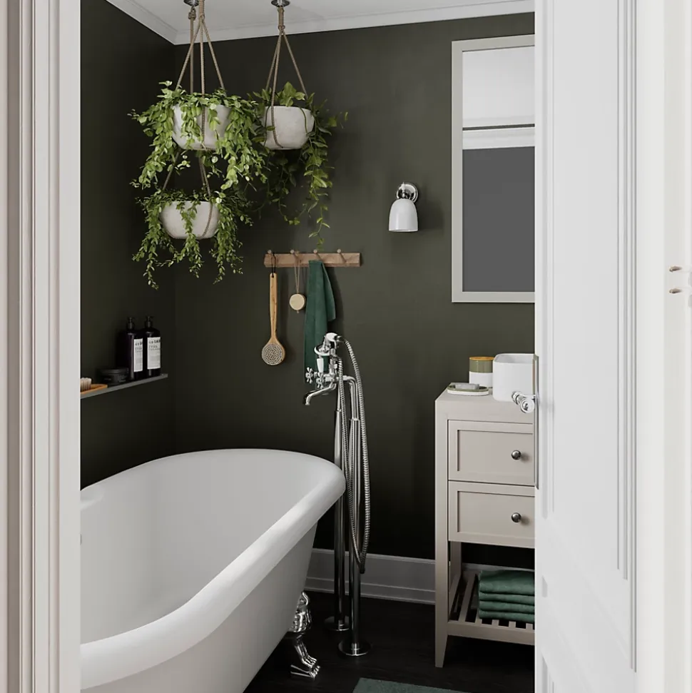 Distributeur de savon Koros blanc et vert gris GoodHome