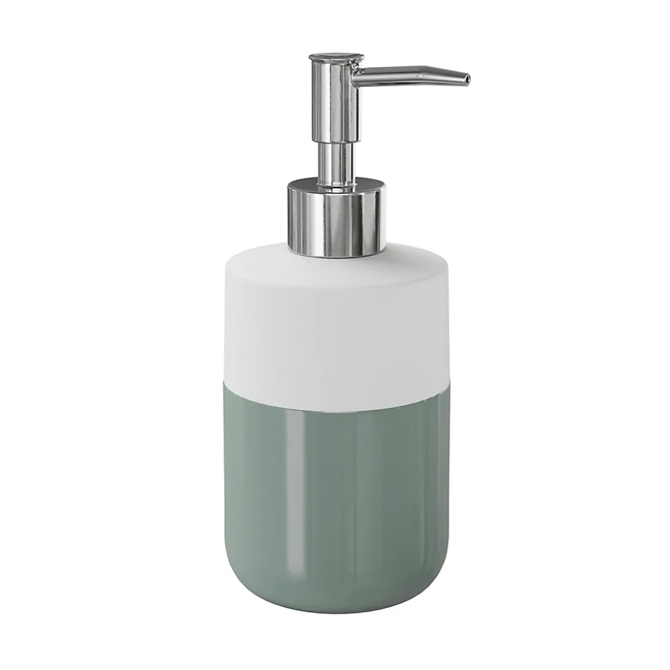 Distributeur de savon Koros blanc et vert gris GoodHome