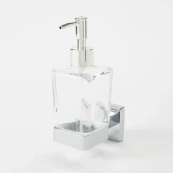 Distributeur de savon mural en verre et chromé Alessano GoodHome