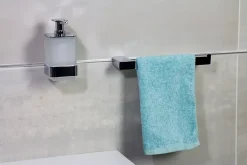 Distributeur de savon mural à clipser inox et verre Mat Inter Bilbao