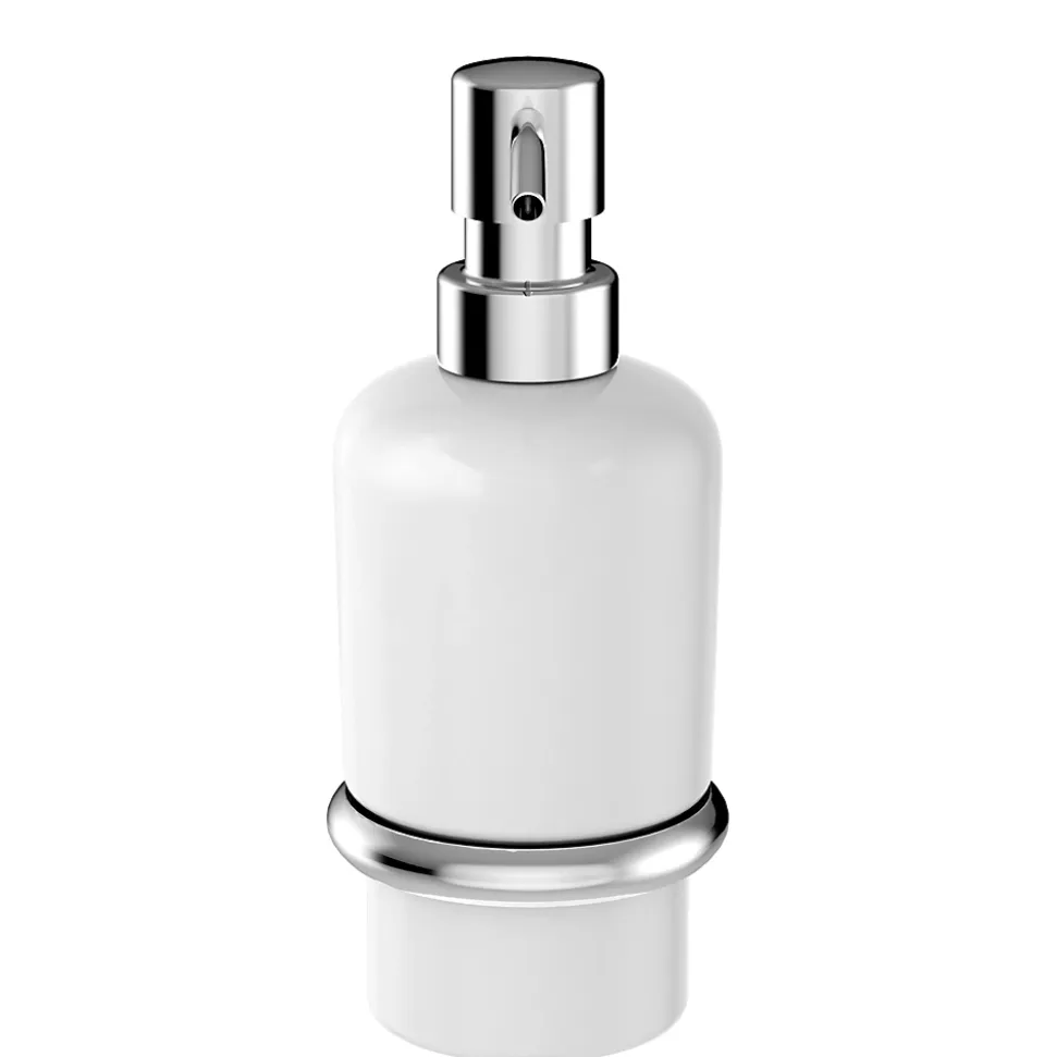 Distributeur de savon mural acier inoxydable chromé Endell GoodHome