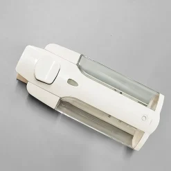 Distributeur de Savon Mural Manuel pour Maison, Bain, Cuisine, hôtel, Restaurant (Blanc-2 Pièce)