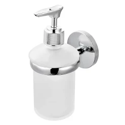 Distributeur de savon mural en verre et chromé Ormara GoodHome