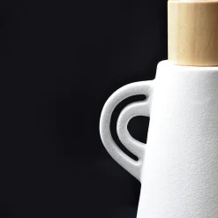 Distributeur de savon ORGANIC Ecru Spirella en Grés