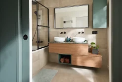 Distributeur de savon vert pinède 200 ml Ø8 x H.8 cm, GoodHome Kina