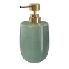 Distributeur de savon vert et doré l.9 x H.16,7 x P.9 cm, GoodHome Boann
