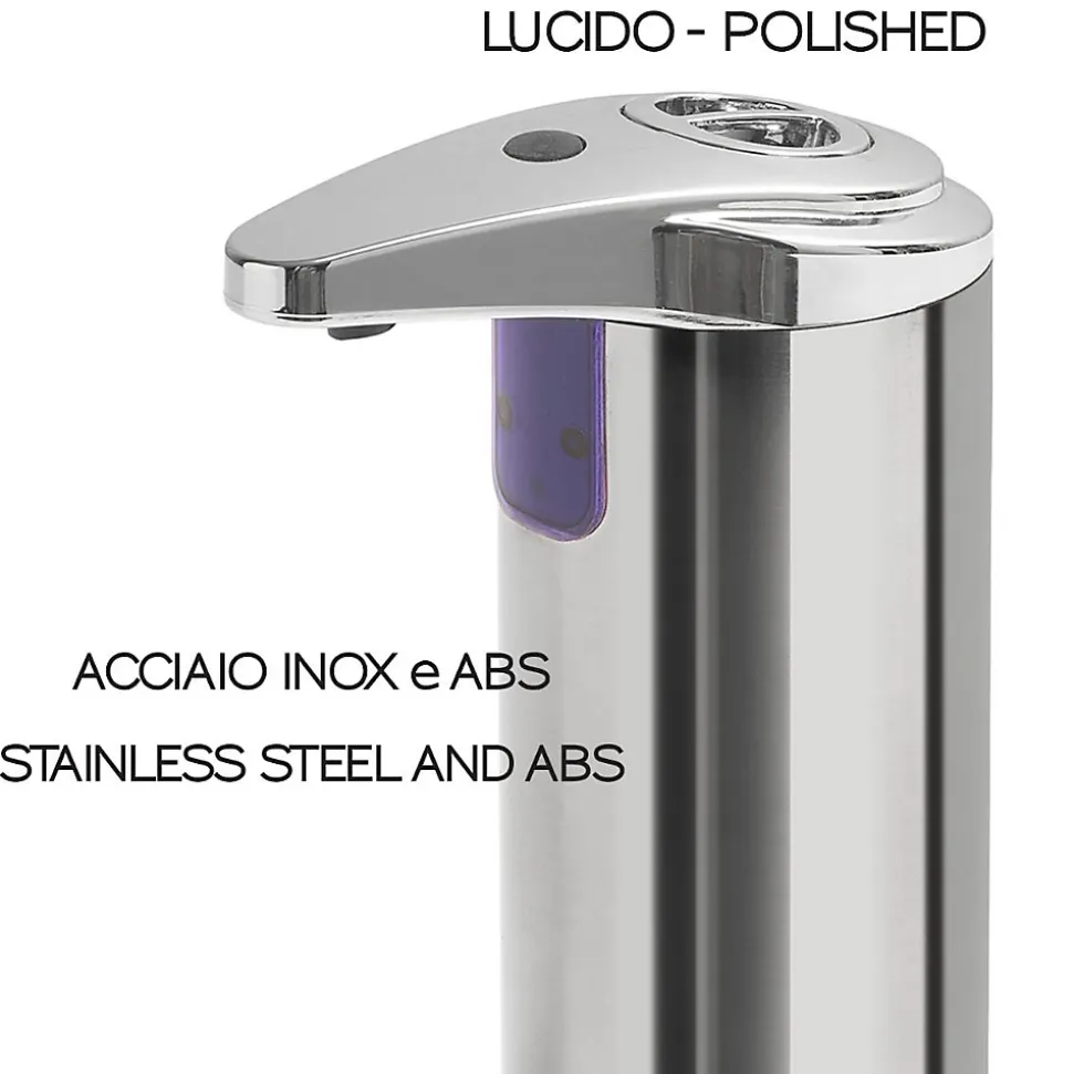 Distributeur De Savon/Gel De Comptoir 240 Ml Acier Inoxydable Chrome Chromis