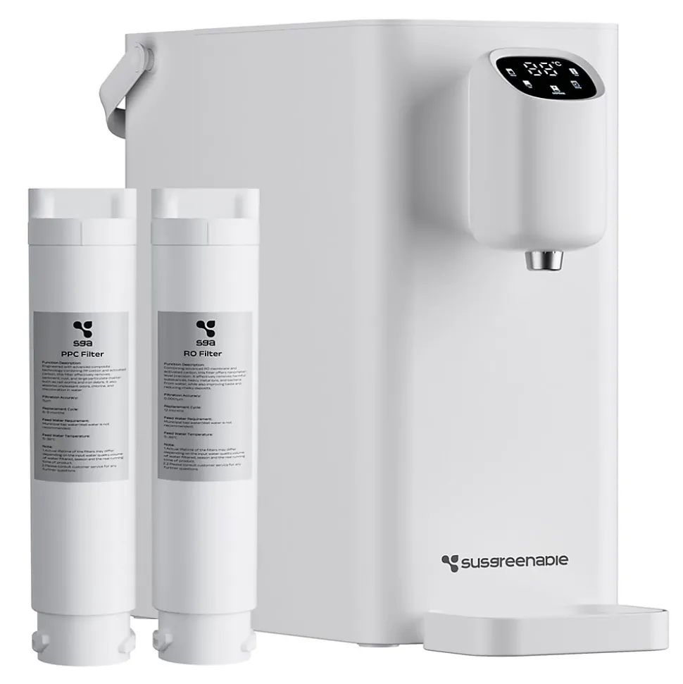 Distributeur d'Eau Chauffage Instantanée Fontaine à Eau Osmoseur Inverse Filtration RO Purificateur d'eau SusGreenable