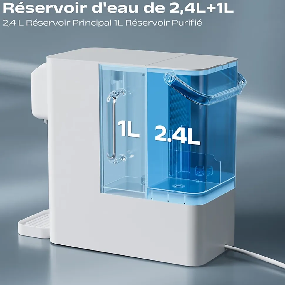 Distributeur d'Eau Chauffage Instantanée Fontaine à Eau Osmoseur Inverse Filtration RO Purificateur d'eau SusGreenable