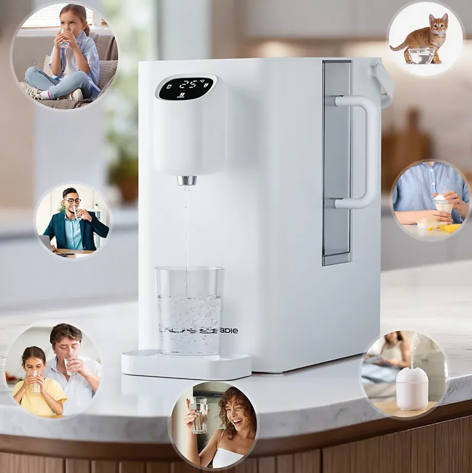 Distributeur d'Eau Chauffage Instantanée Fontaine à Eau Osmoseur Inverse Filtration RO Purificateur d'eau SusGreenable