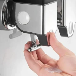 Distributeur Mural de Savon pour Les Mains,Savonnerie Commerciale, (Noir, 500ml)