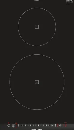 Domino induction 30cm 2 feux 3700w noir Siemens EH375FBB1E iq100